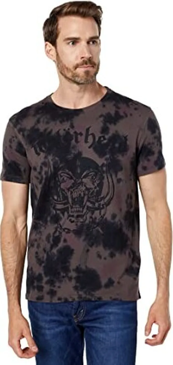 John Varvatos mens Crew Tee - Motorhead Lockup T Shirt