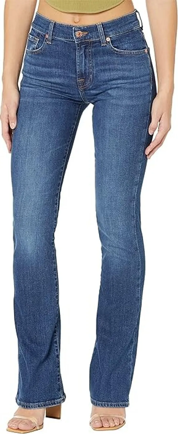 7 For All Mankind Slim Illusion Bootcut in Highline (Highline) Women's Jeans