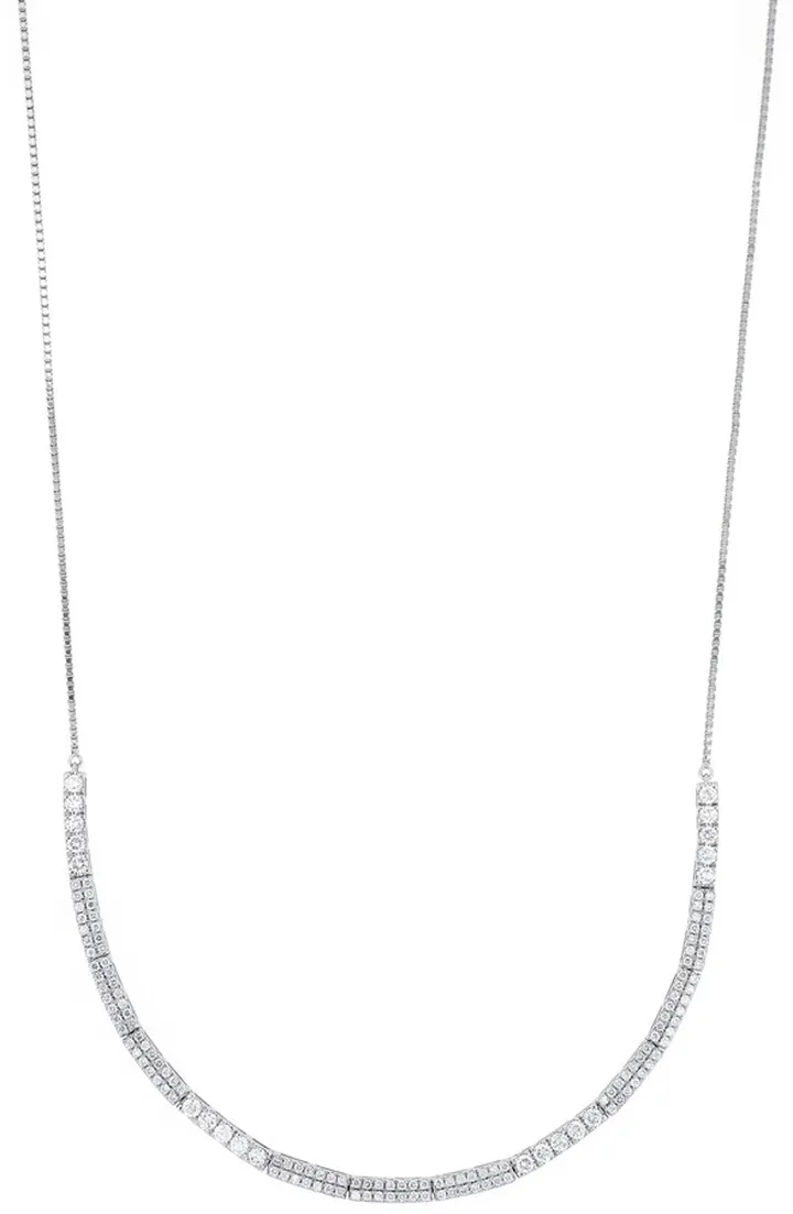 Bardot Large & Small Diamond Tennis Necklace