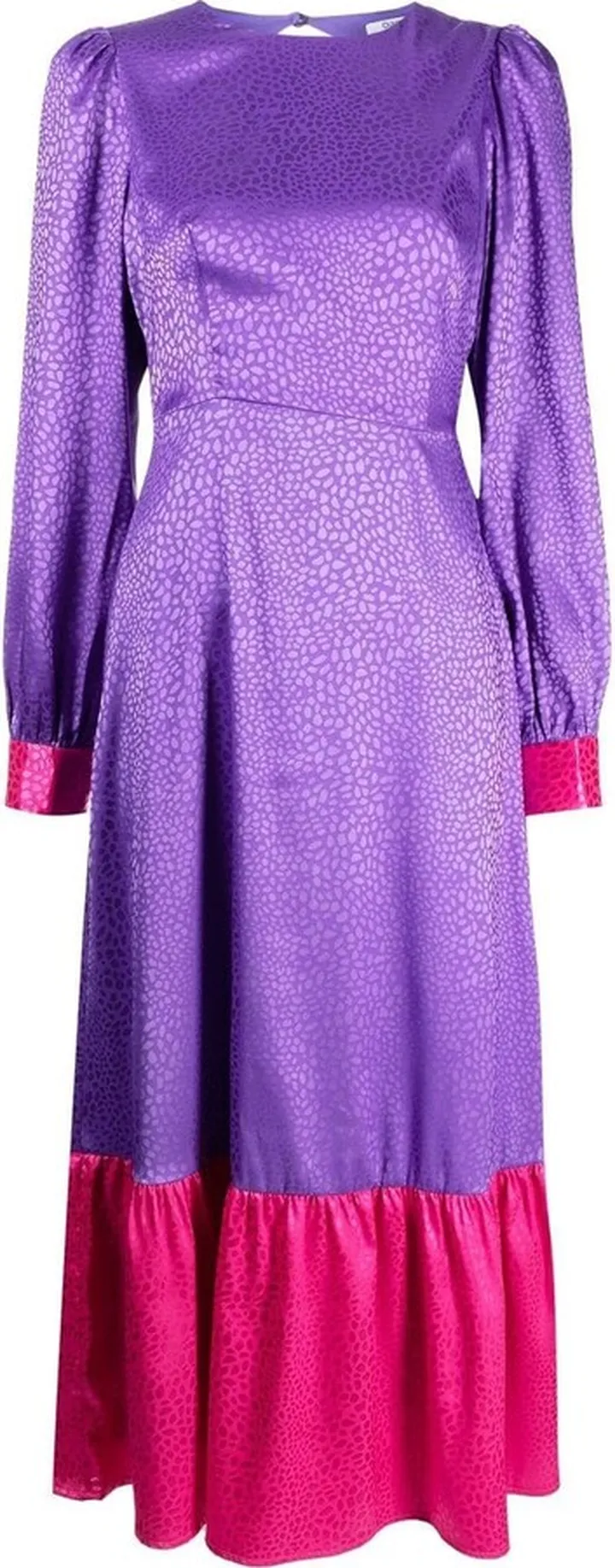 Gloria two-tone midi dress