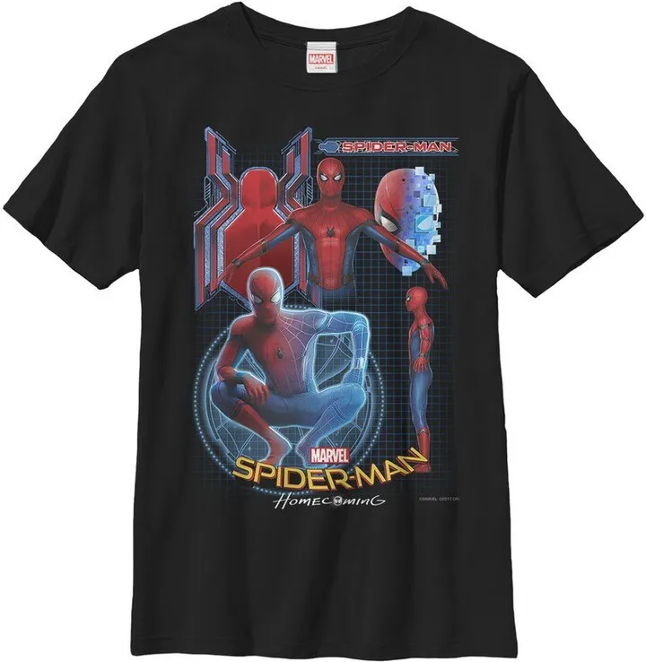Boy's Marvel Spider-Man: Homecoming Suit Schematics T-Shirt - Black - Small