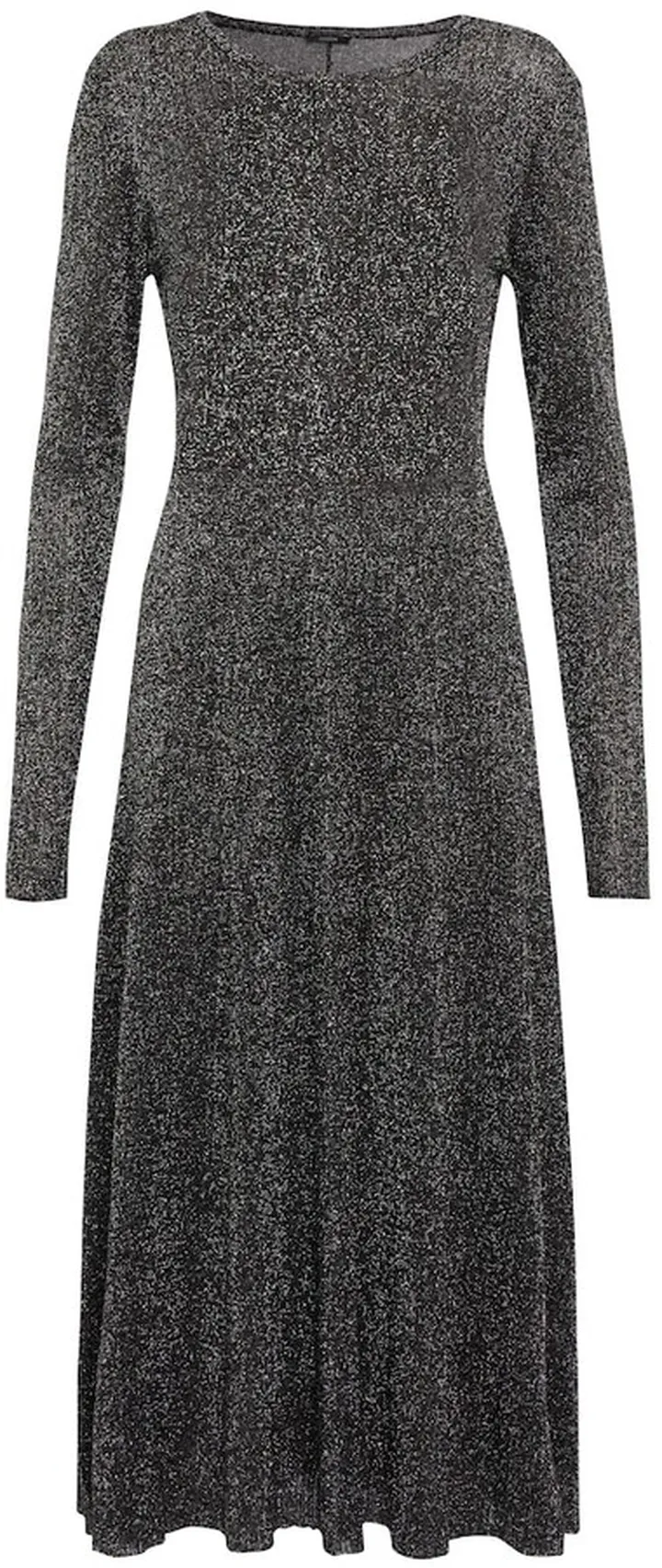 Metallic midi dress