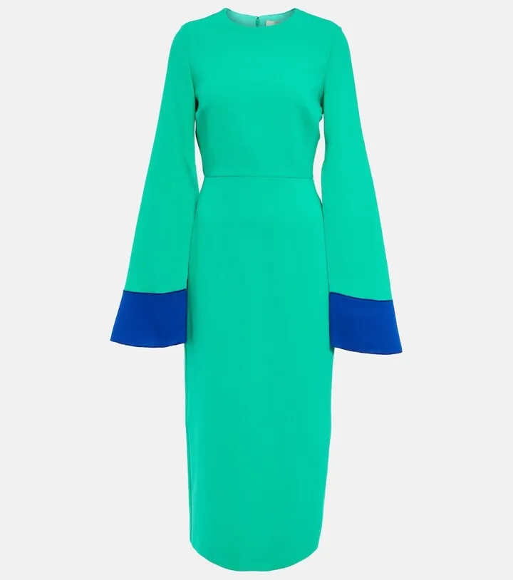 Wool midi dress