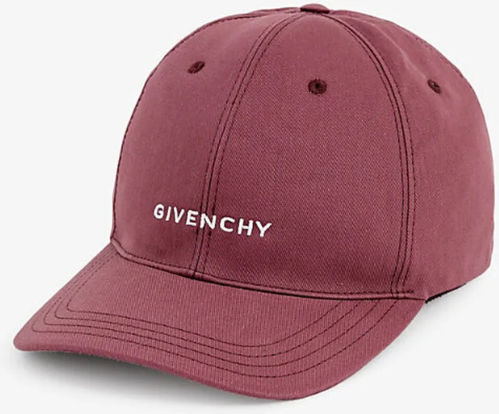 Mens Red Cherry Brand-embroidered Curved-brim Cotton-twill Baseball cap