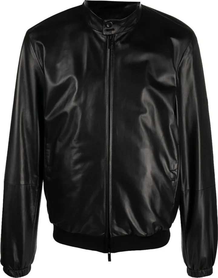 Leather Bomber Jacket