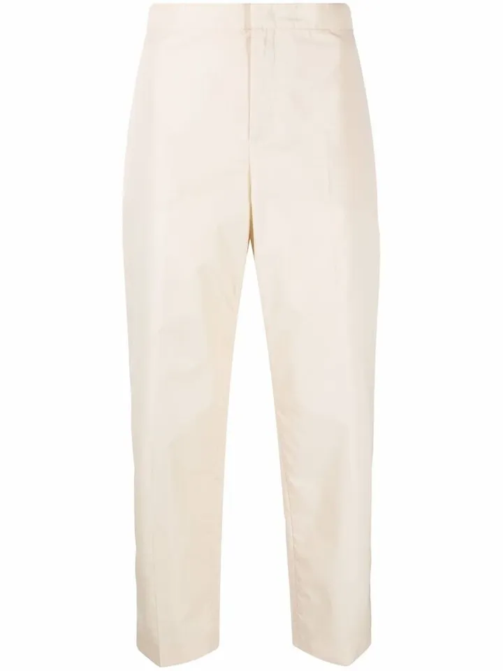 Cropped Slim-Cut Trousers