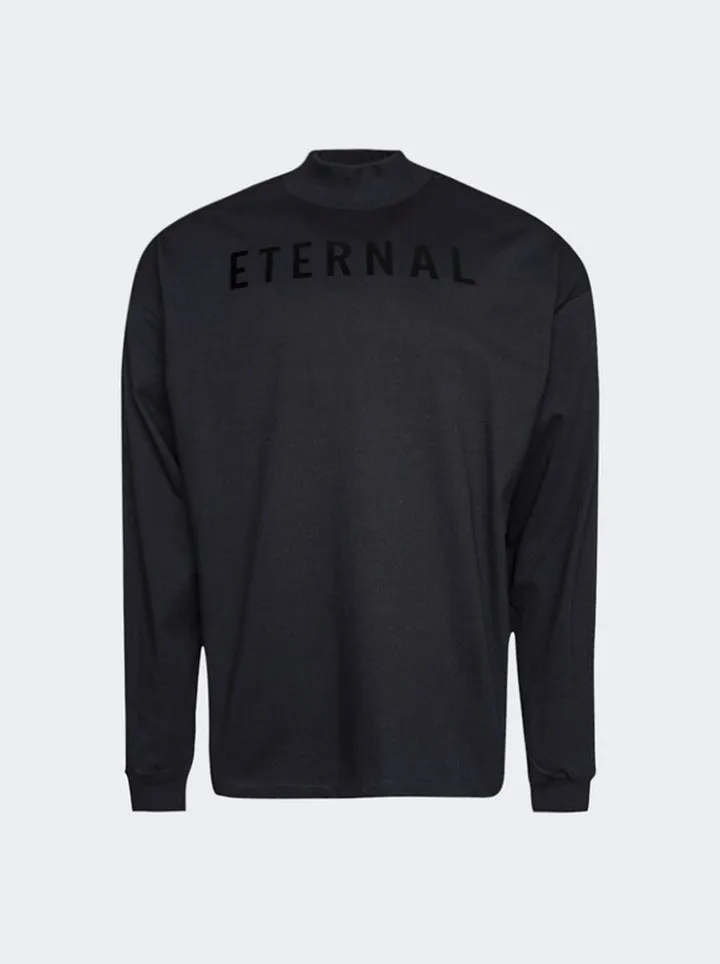Eternal Cotton Long Sleeve T-Shirt Black