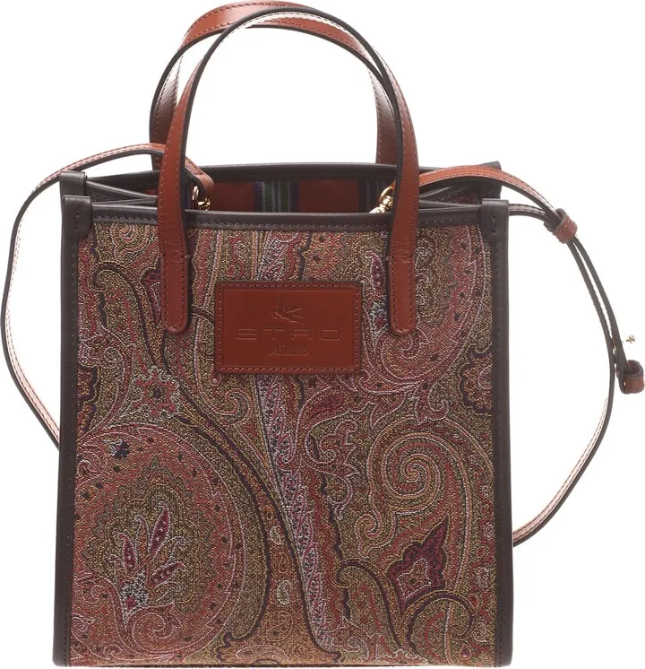 Small shopping bag made of jacquard fabric