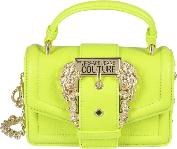 Versace Jeans Couture Baroque Buckle Chain-Linked Crossbody Bag