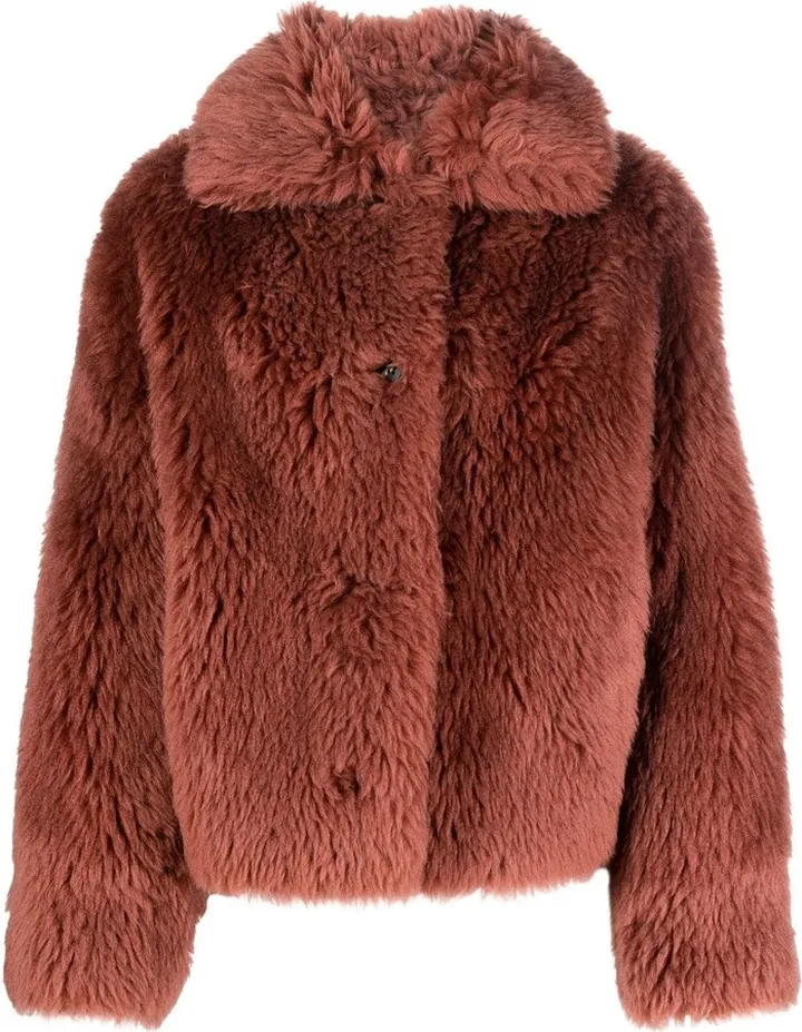 Long-Haired Woven Wool Jacket