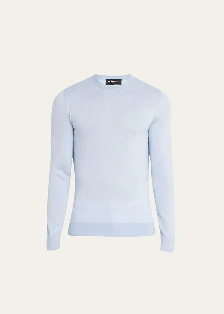 Men's Cotton-Cashmere Crewneck Sweater