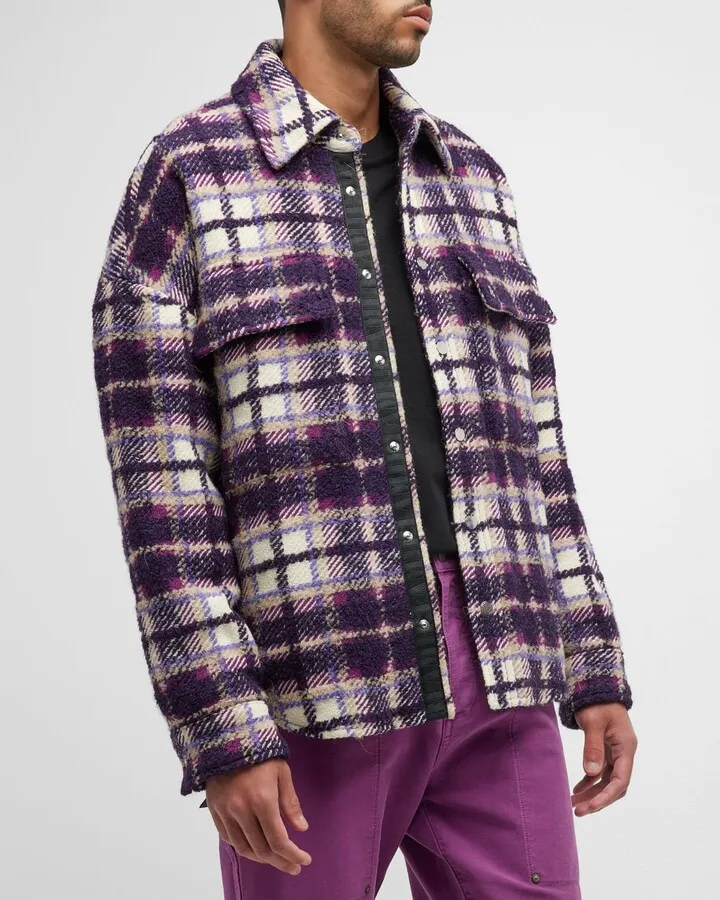 Men's Plaid Flannel Overshirt