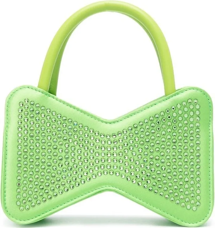 Crystal-Embellished Satin Mini Bag