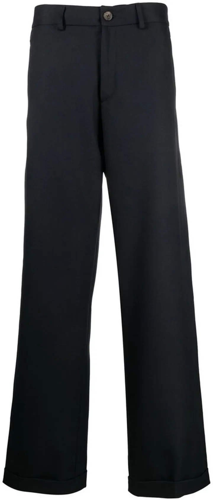 Embroidered Wide-Leg Trousers