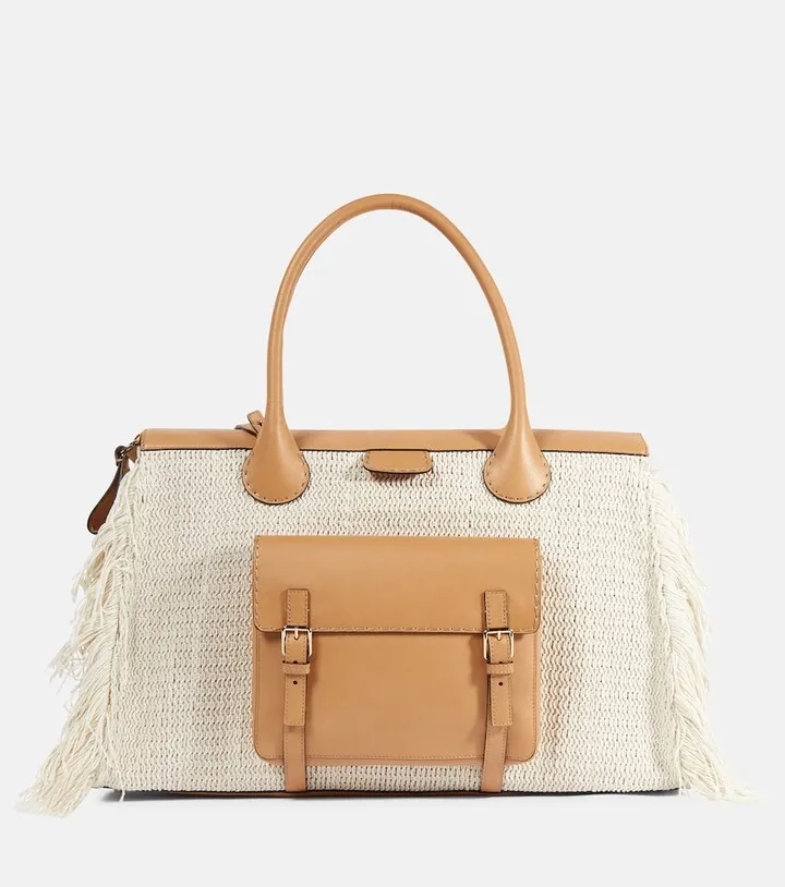 Edith Large fringed tote