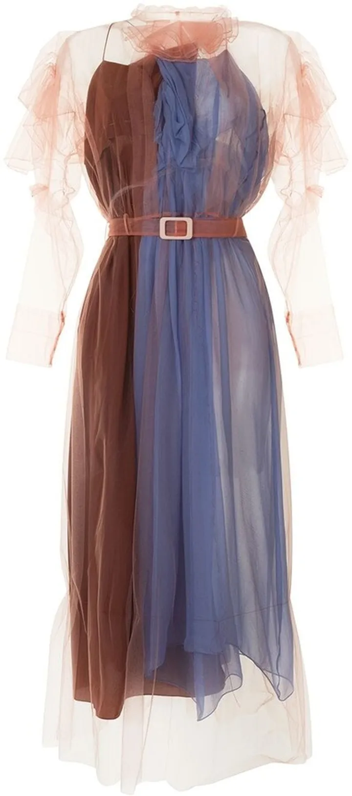 Layered Sheer Midi Dress