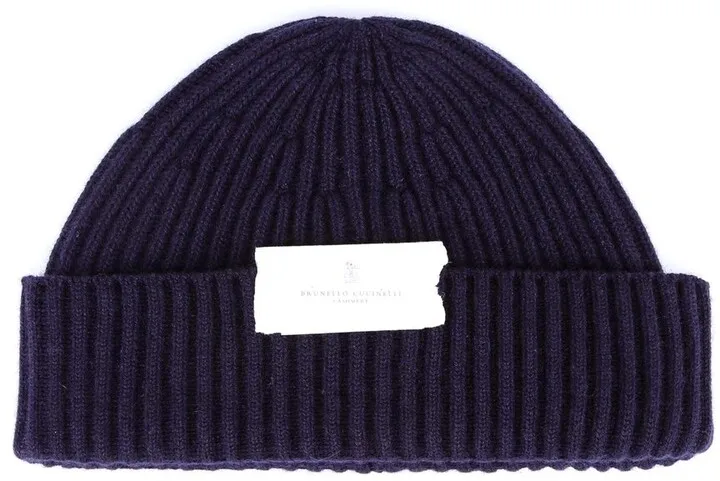 Brunello Cucinelli Logo Patch Beanie