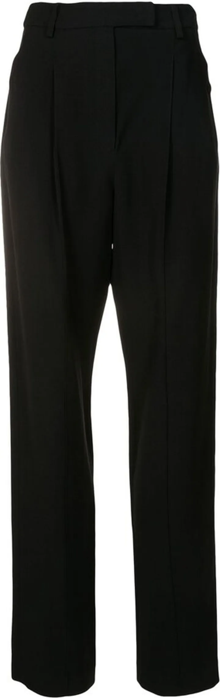 Window Crepe high-waisted trousers