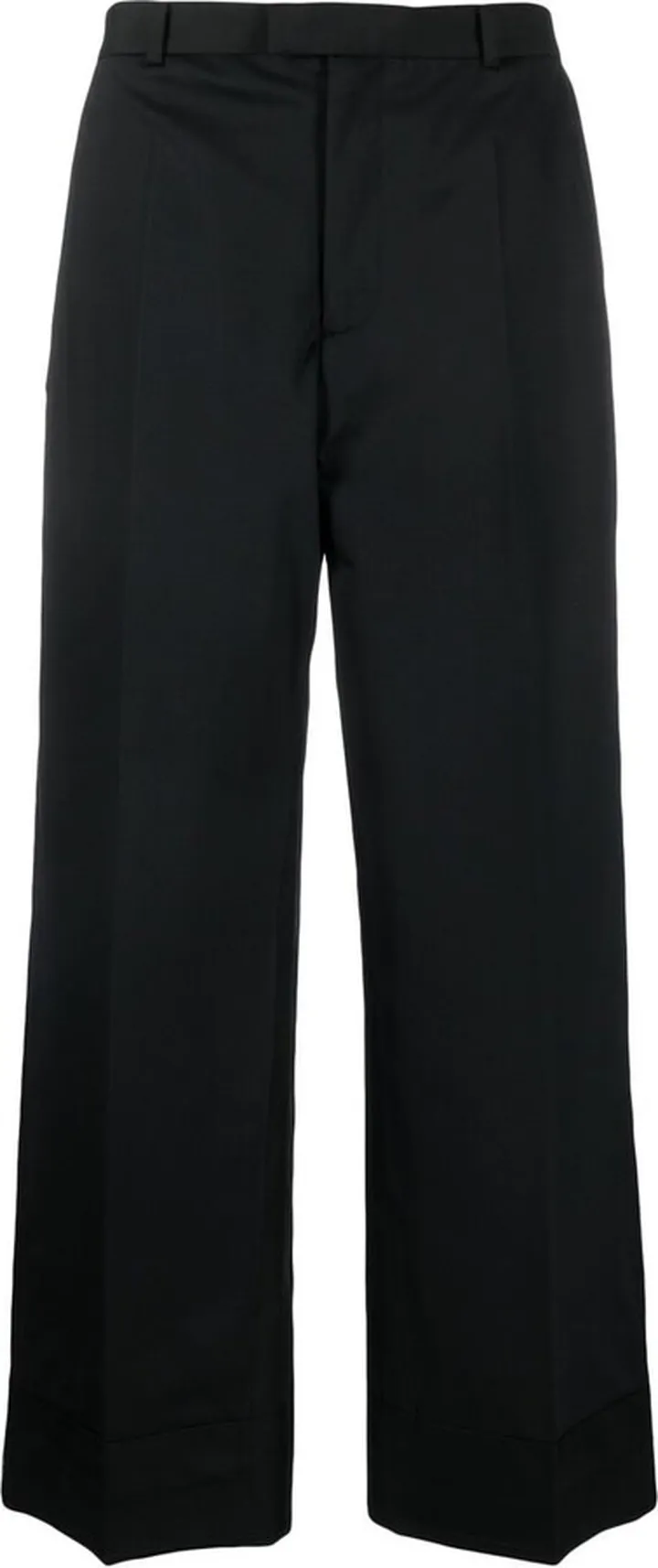Wide-Leg Ankle-Length Trousers
