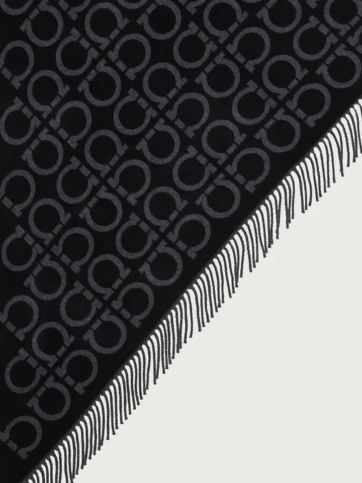 Ferragamo Women Gancini triangle scarf Black
