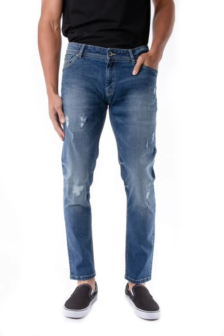 Skinny-Fit Stretch Five Pocket Jeans