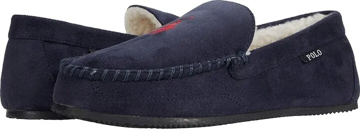 Polo Ralph Lauren Dezi V Moccasin Slipper (Navy) Men's Shoes