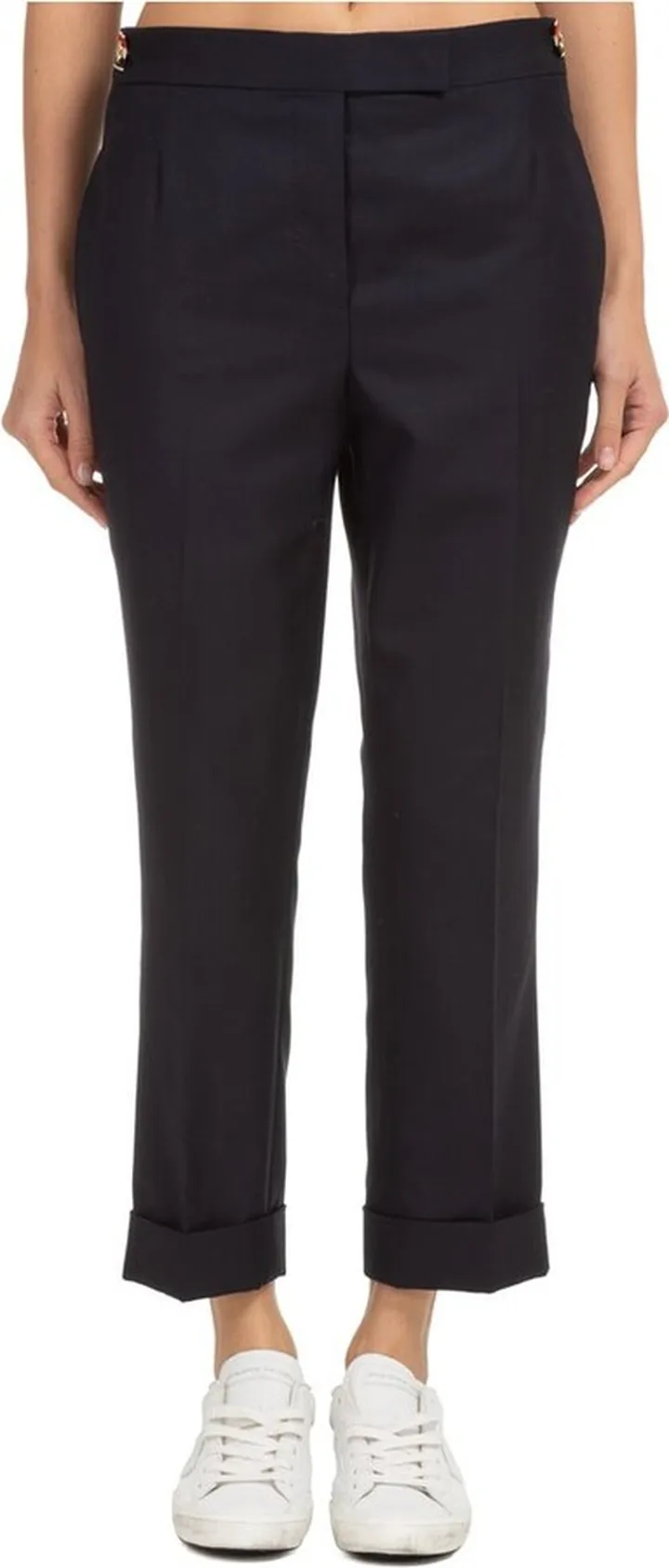 Thom Browne High-Waisted Straight Leg Pants