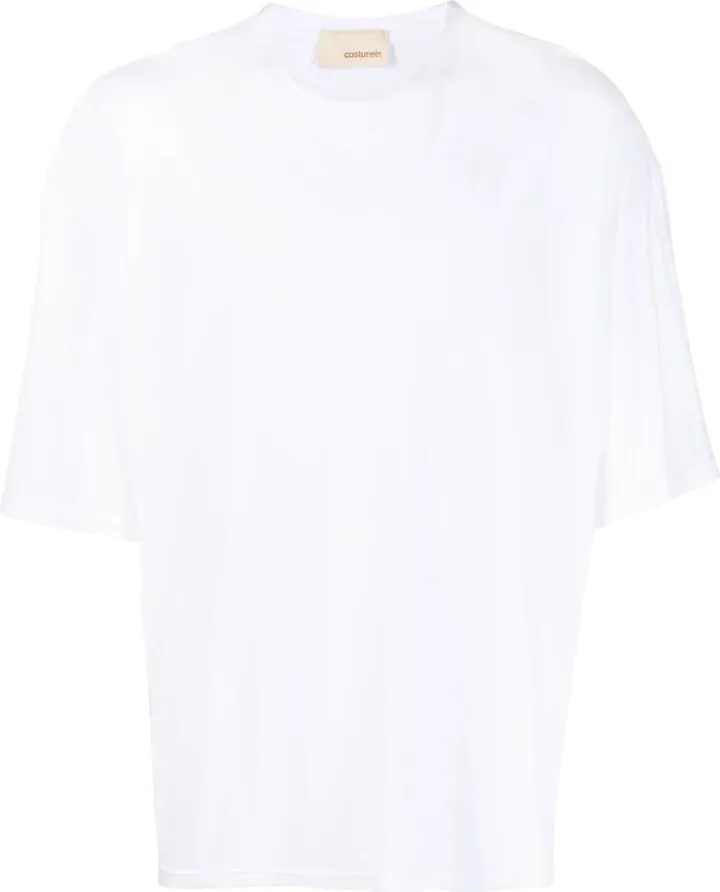round-neck cotton T-shirt