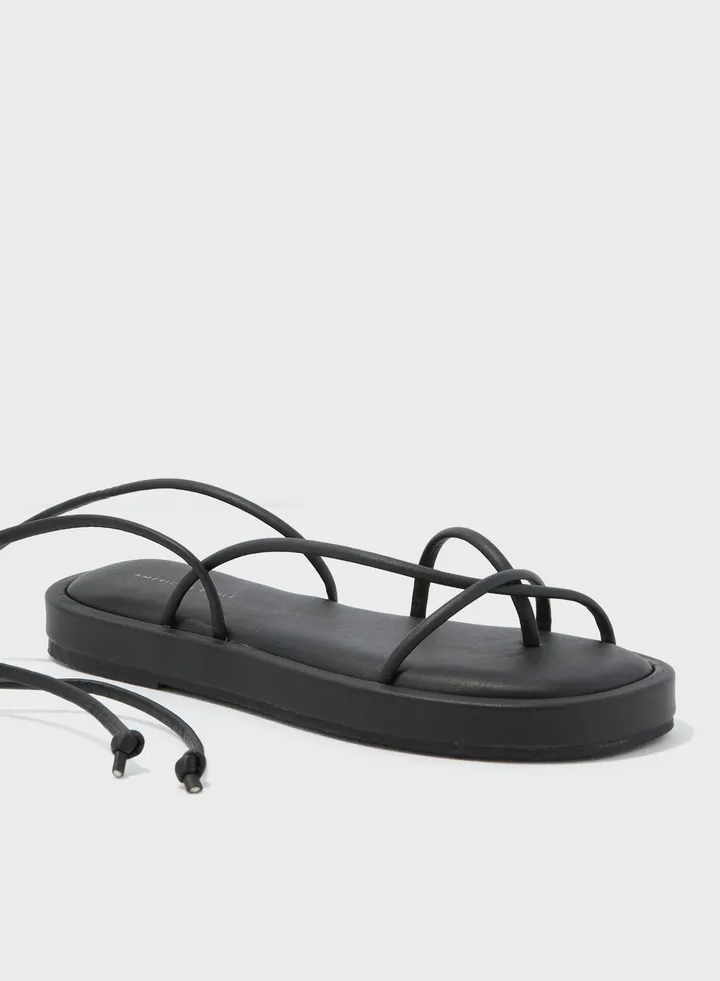 Lace Up Platform Sandals