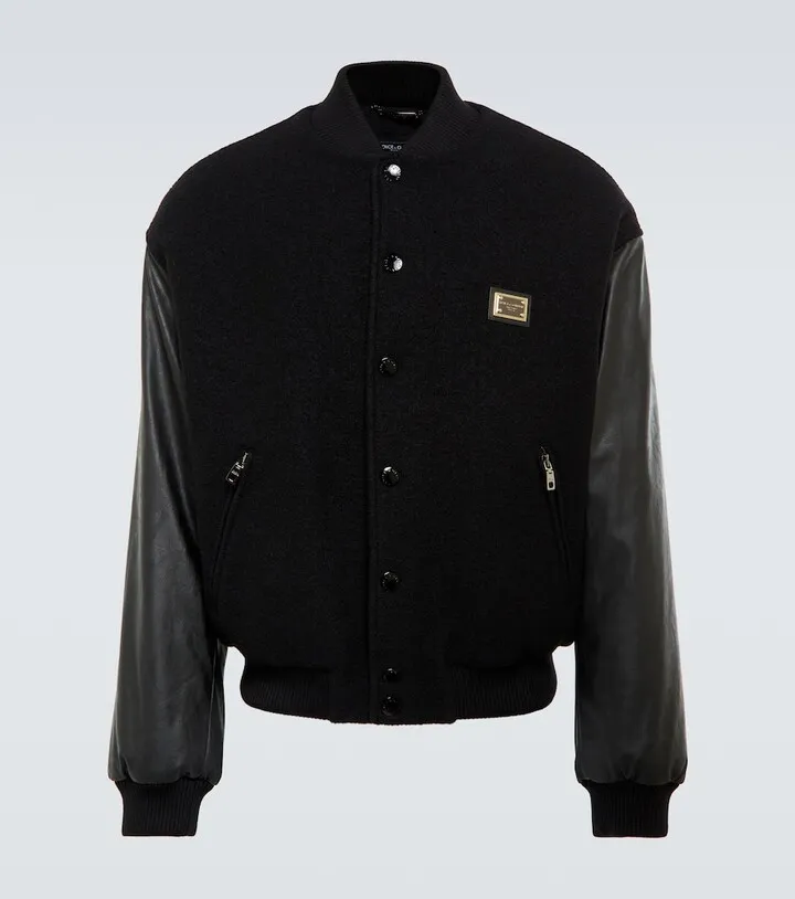Logo bomber jacket