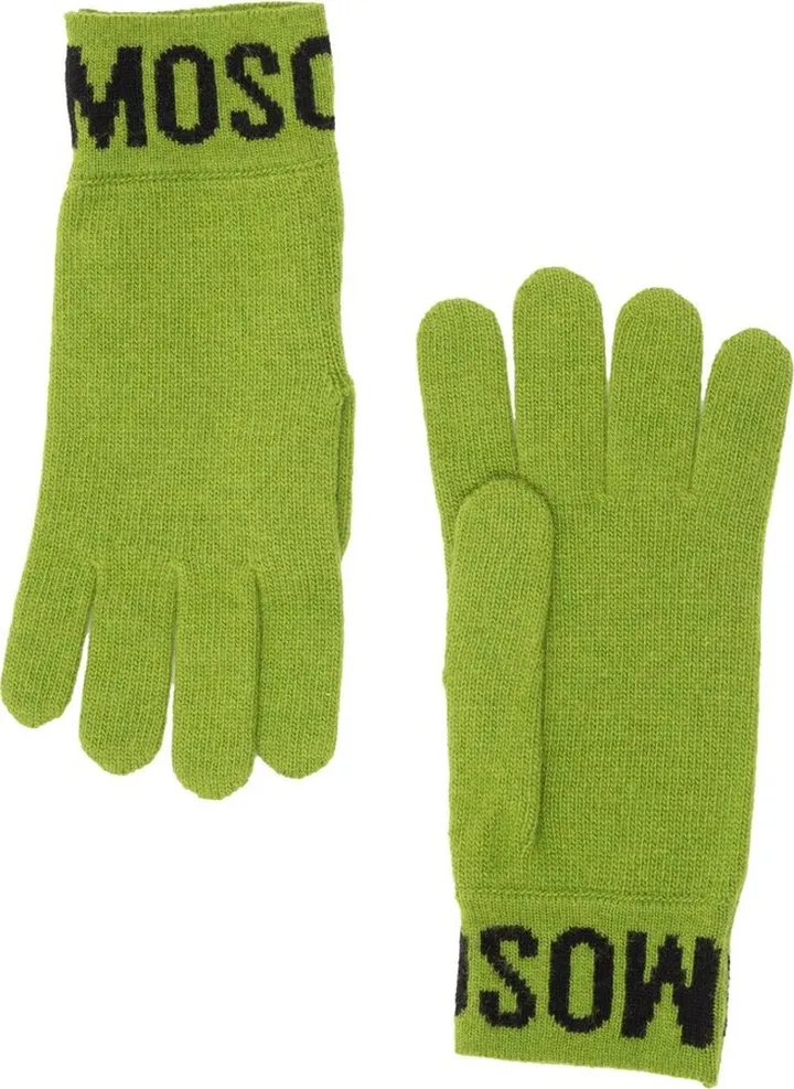 Moschino Logo Intarsia Slip-On Gloves