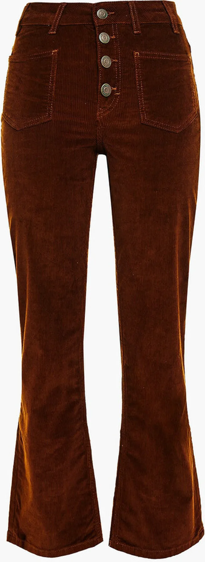 Passionne stretch cotton and modal-blend corduroy kick-flare pants