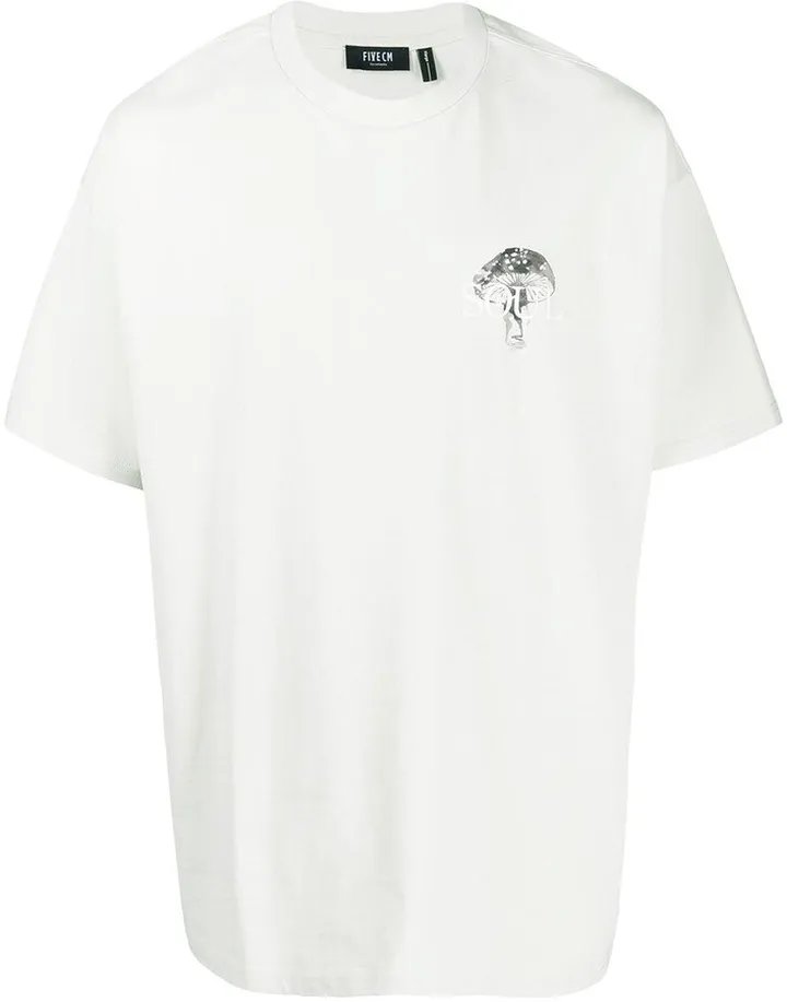 slogan-print short-sleeved T-shirt