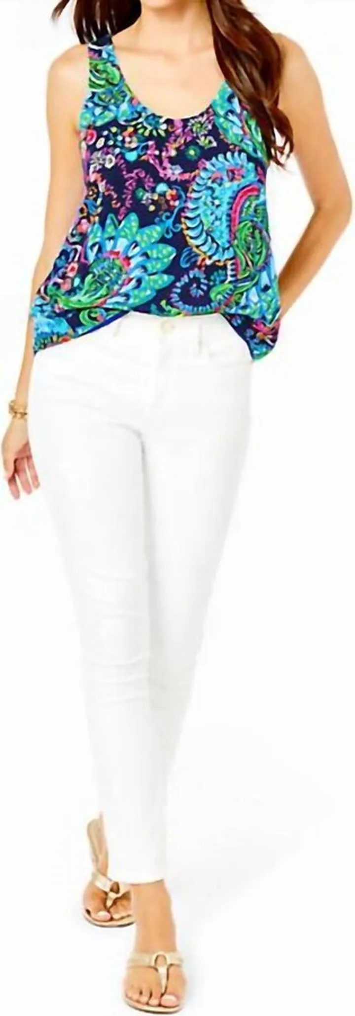 29" South Ocean High-Rise Skinny Pant in Resort White