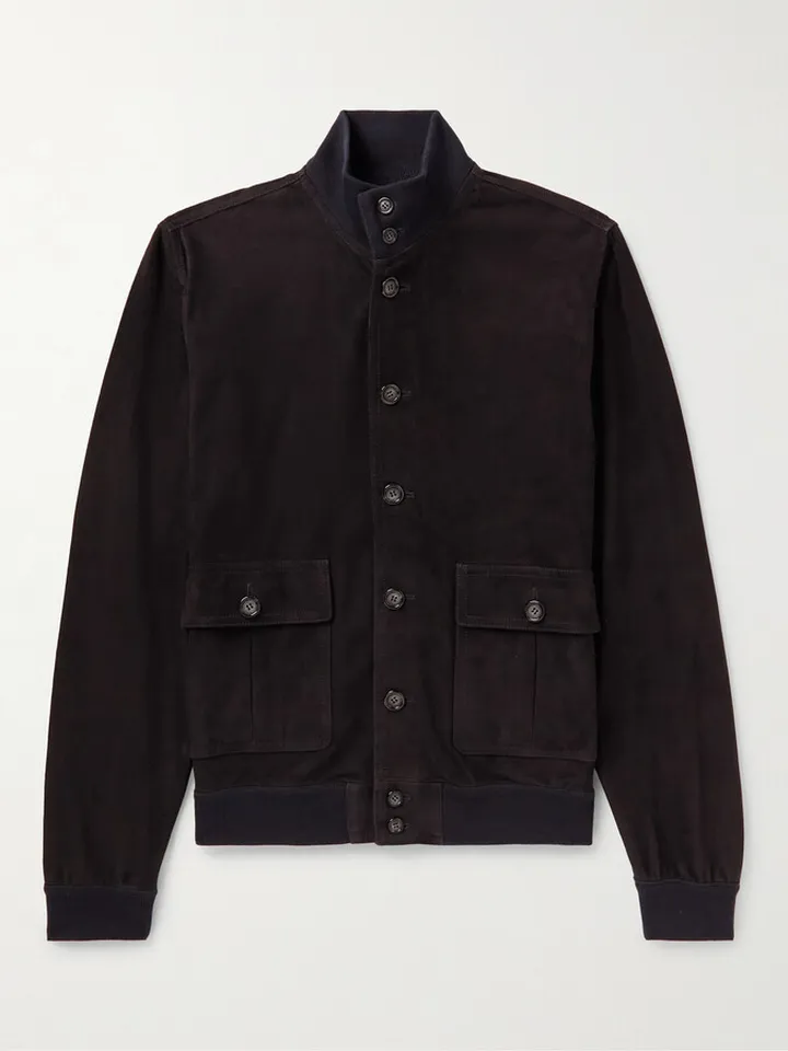 Valstarino Suede Bomber Jacket