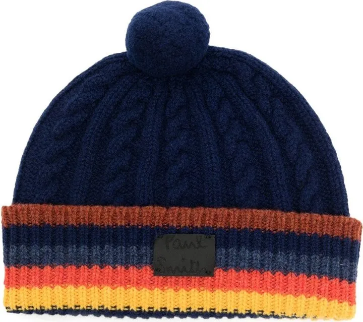 Striped Knitted Beanie