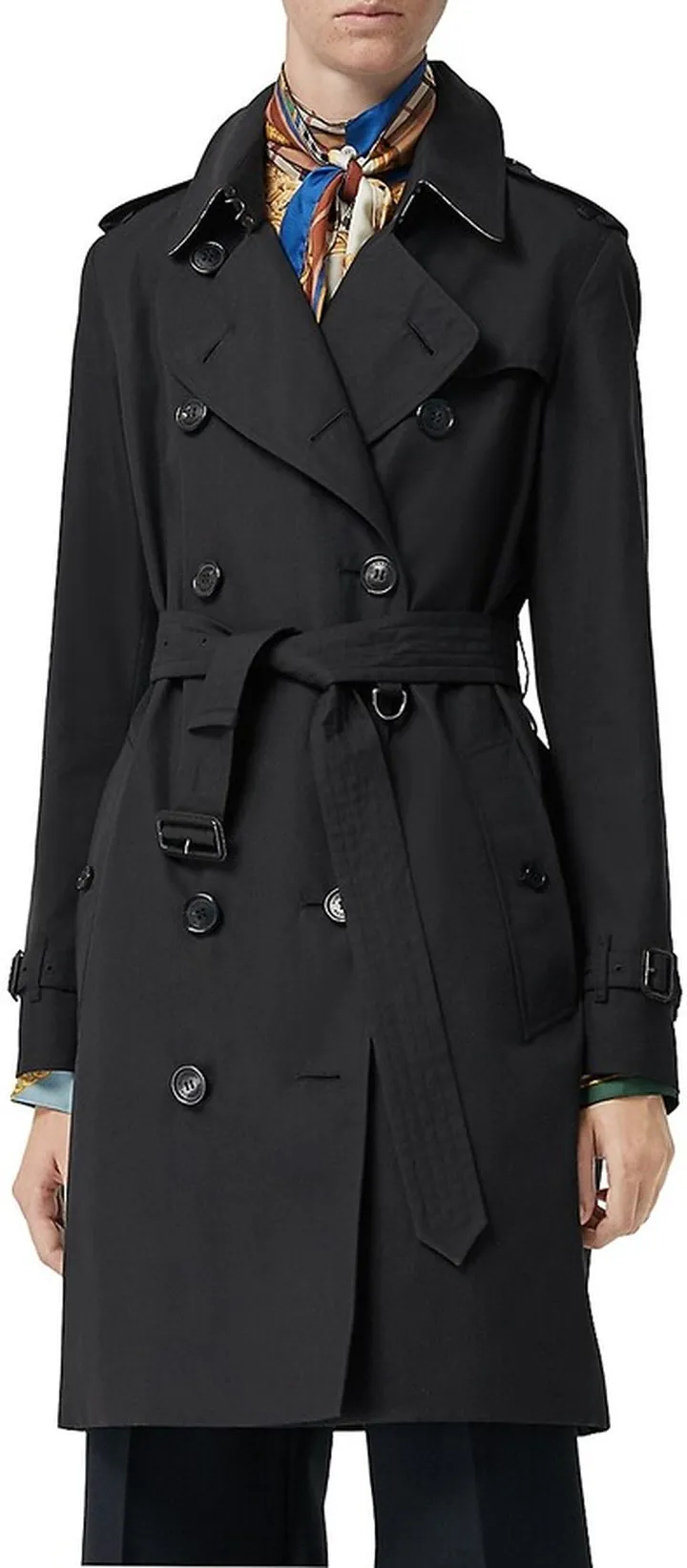 Heritage Kensington Mid-Length Logo Trench Coat