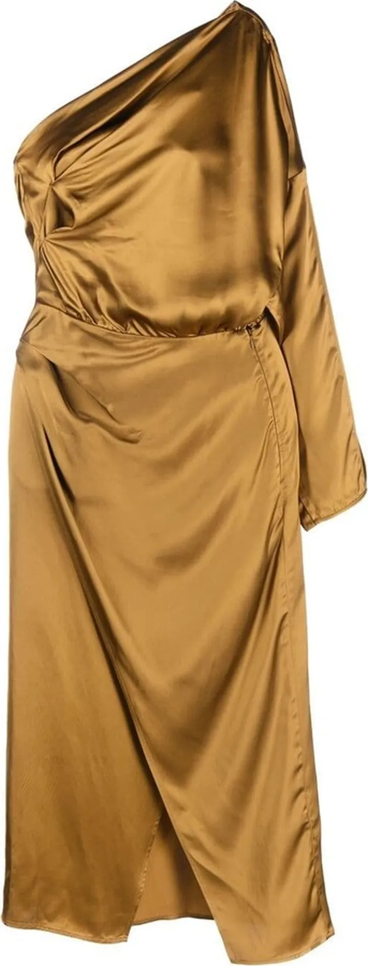 One-Shoulder Satin Dress