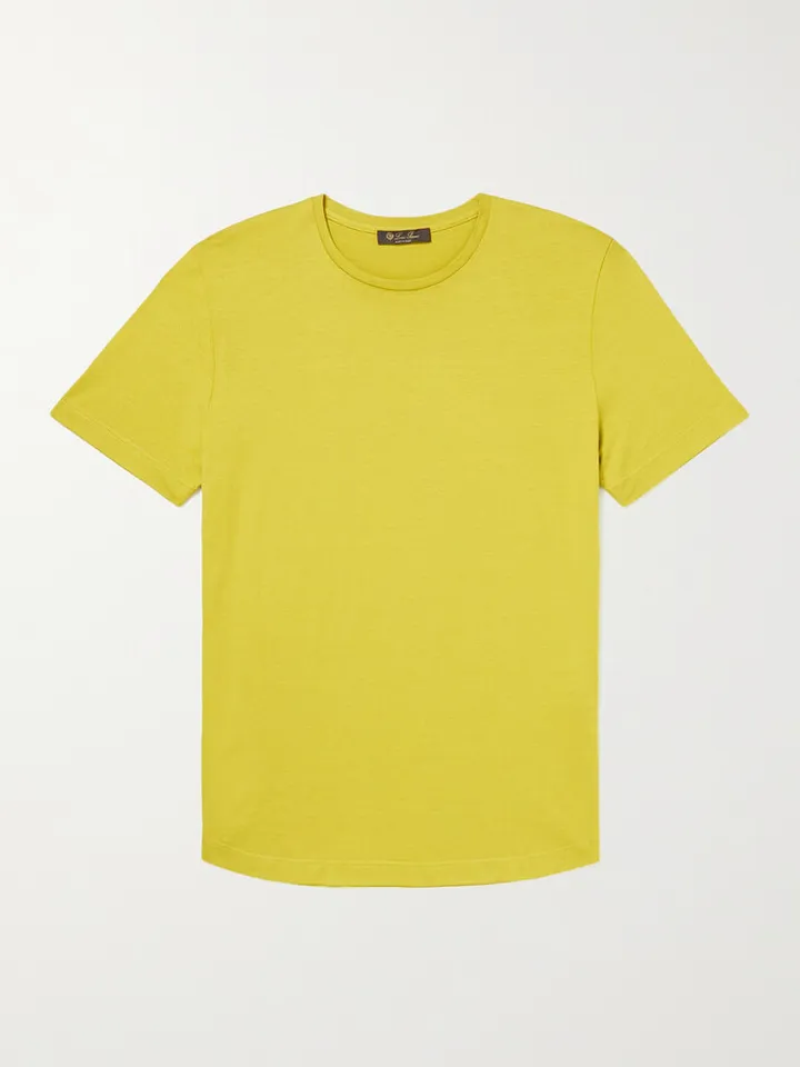 Slim-Fit Silk and Cotton-Blend Jersey T-Shirt