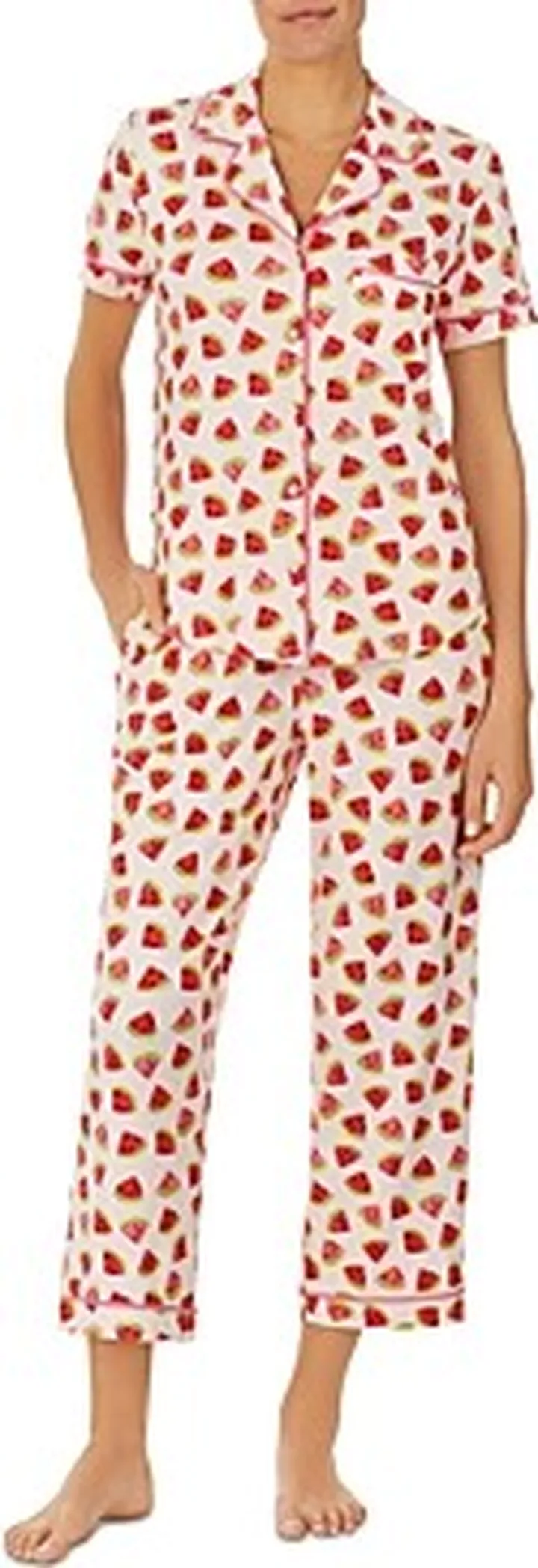 kate spade new york Printed Cropped Pajama Set