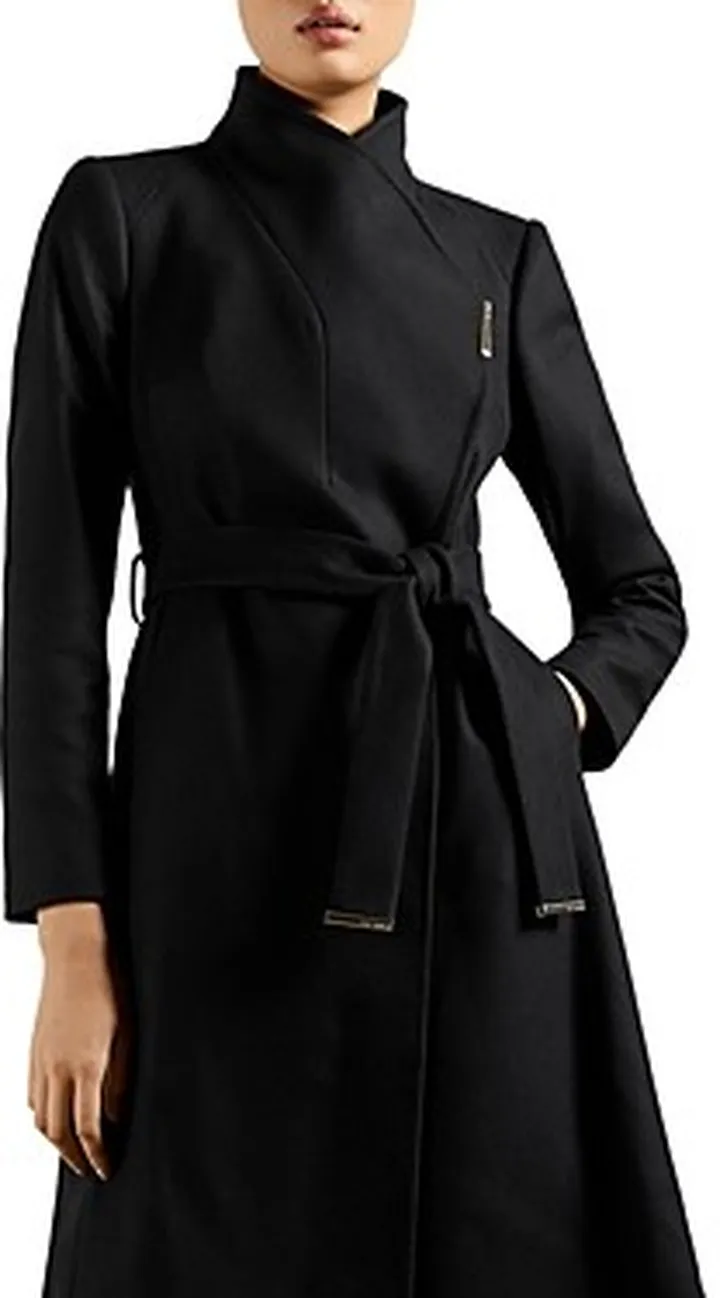 Ted Baker Midi Wool Wrap Coat