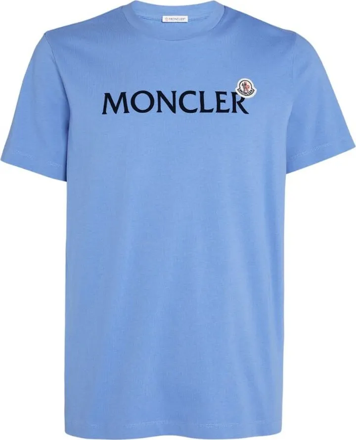 Moncler Cotton Flocked-Logo T-Shirt