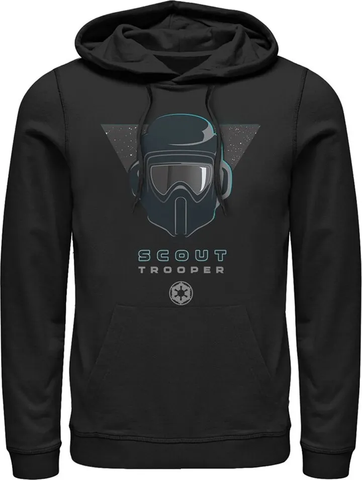 Men's Star Wars Jedi: Fallen Order Scout Trooper Symbol Pull Over Hoodie - Black - Small