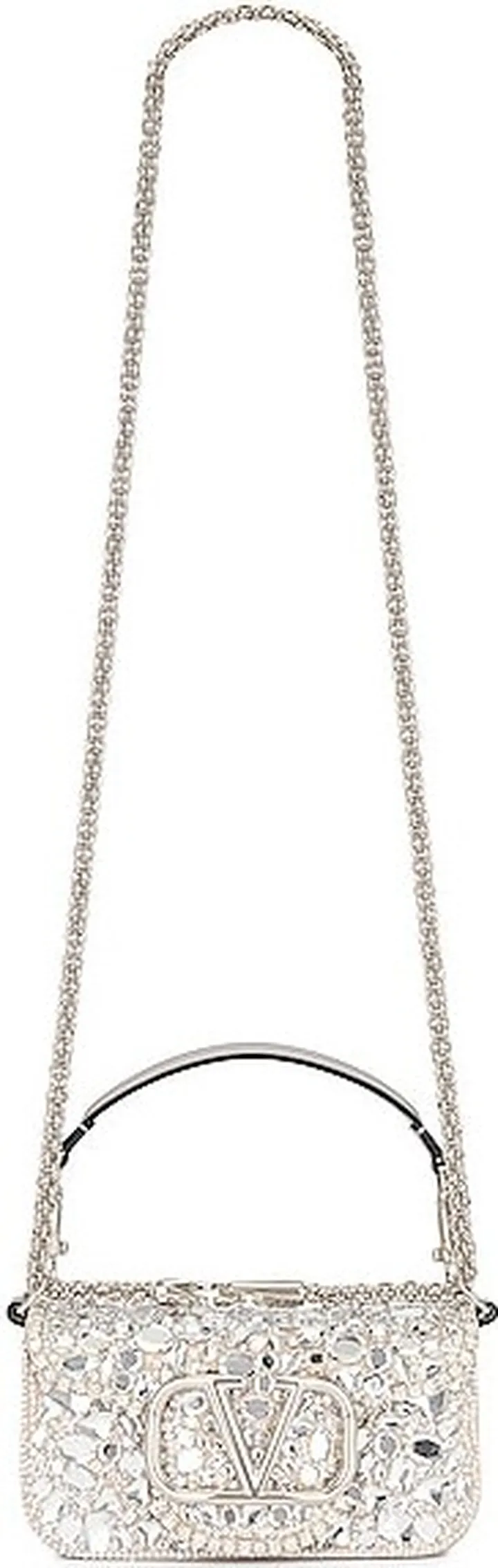 Valentino Garavani Loco Small Shoulder Bag in Grey
