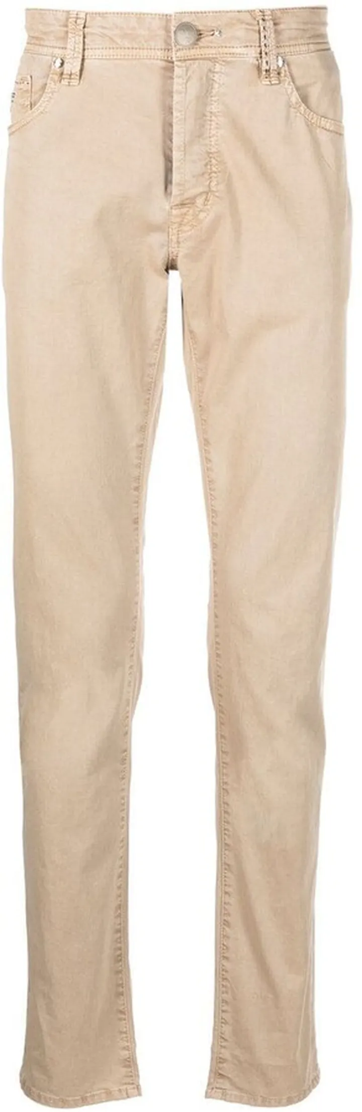 Five-Pocket Cotton Straight-Leg Trousers