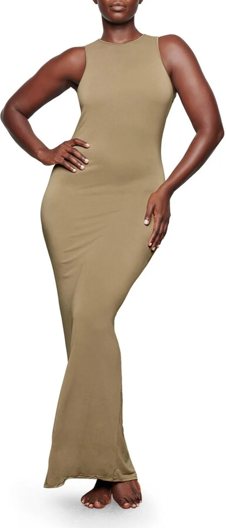 Smooth Lounge Open Back Maxi Dress