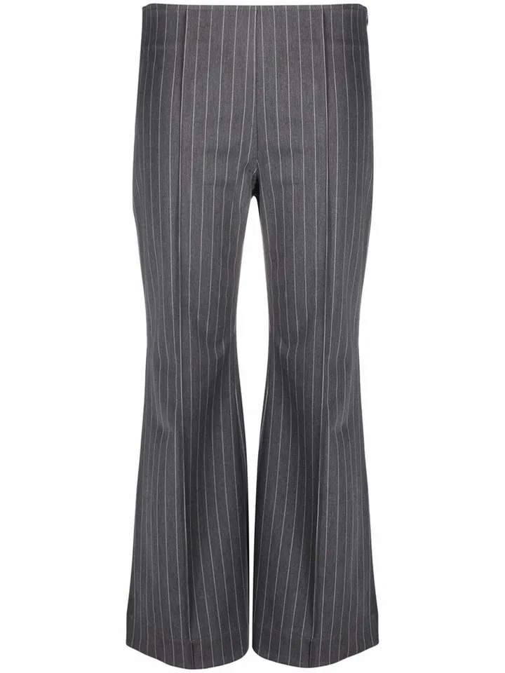 Pinstripe Cropped Trousers