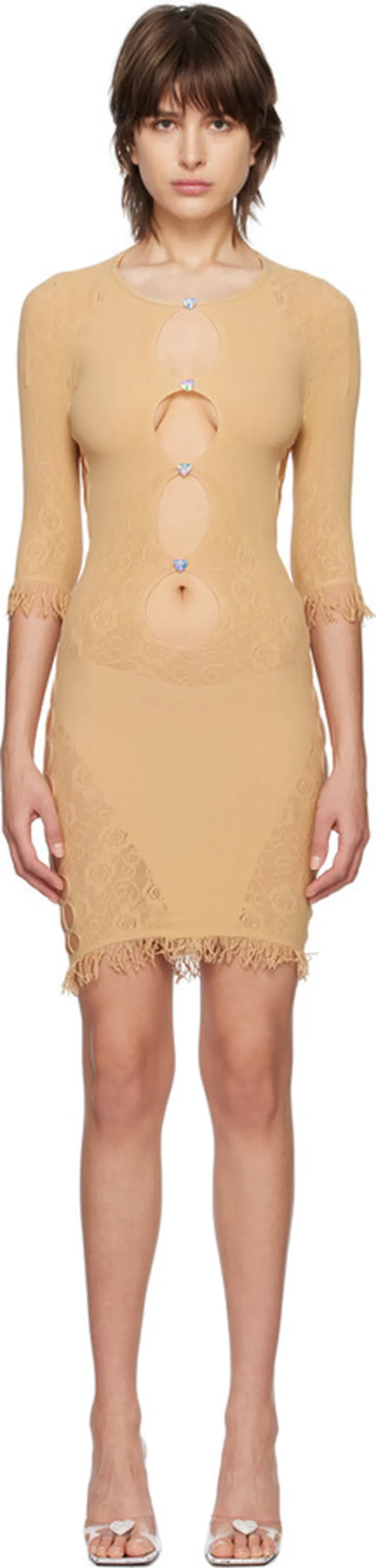 Poster Girl SSENSE Exclusive Tan Miranda Dress