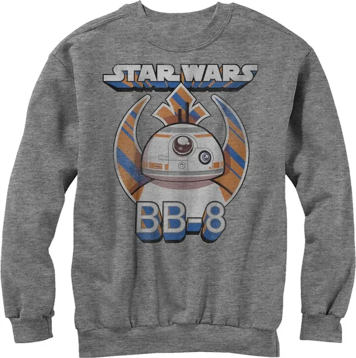 Men's Star Wars The Force Awakens BB-8 Droid Sweatshirt - Athletic Heather - 2X Large