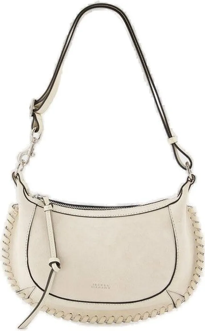 Isabel Marant Whipstitch Chain Trim Zipped Shoulder Bag